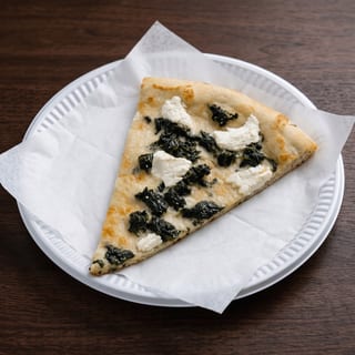 Spinach Pizza Slice
